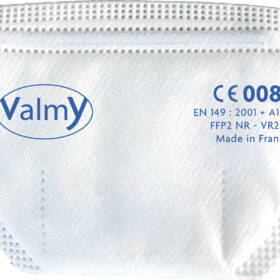 Vu de dessus du masque FFP2 Valmy