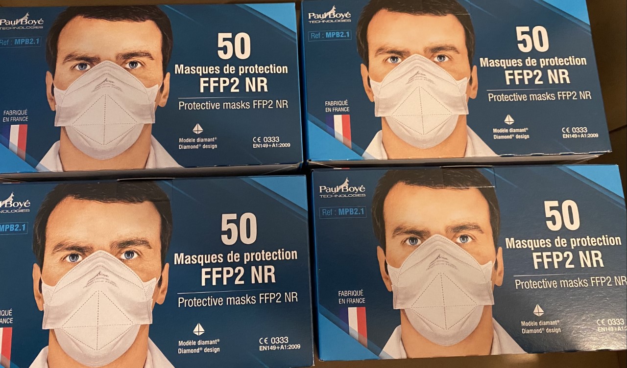 Masque FFP2 fabriqué en France - Masque antivirus FFP2 - Paul Boyé