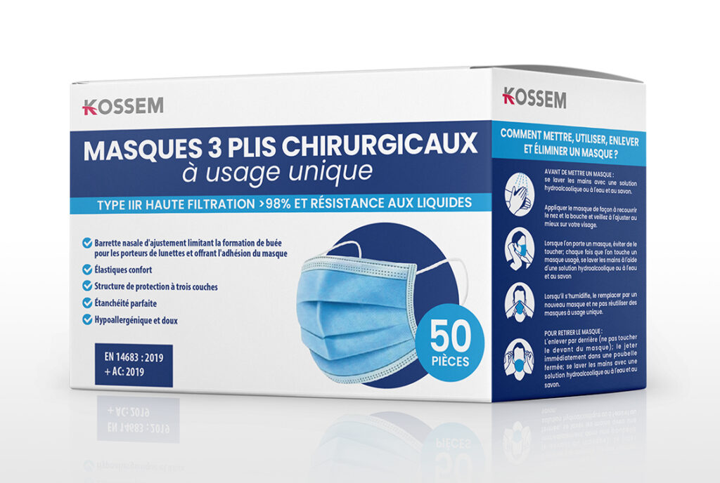 Lot De 50 Masques Jetables Pour Enfant - Multicolores - Facile à Utiliser - Neuf En Emballage